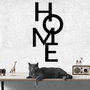 Wallity Home 5 Escultura de Pared de Metal Negra